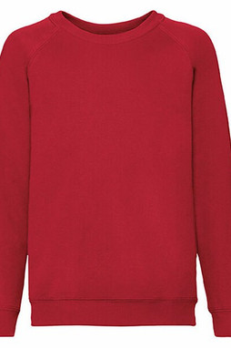 Fruit of the Loom 62-039-0 - Premium Kids Raglan Sweatshirt with Cotton Lycra Rib