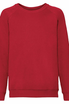 Fruit of the Loom 62-039-0 - Premium Kids Raglan Sweatshirt with Cotton Lycra Rib