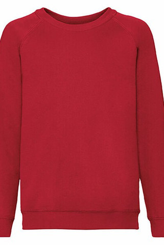 Fruit of the Loom 62-039-0 - Premium Kids Raglan Sweatshirt with Cotton Lycra Rib