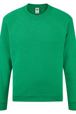 Fruit of the Loom 62-039-0 - Premium Kids Raglan Sweatshirt with Cotton Lycra Rib