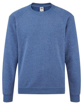Fruit of the Loom 62-039-0 - Premium Kids Raglan Sweatshirt with Cotton Lycra Rib