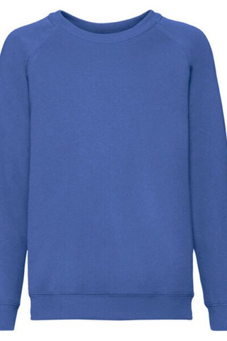 Fruit of the Loom 62-039-0 - Premium Kids Raglan Sweatshirt with Cotton Lycra Rib