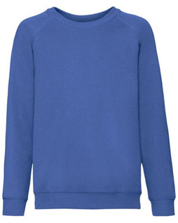 Fruit of the Loom 62-039-0 - Premium Kids Raglan Sweatshirt with Cotton Lycra Rib