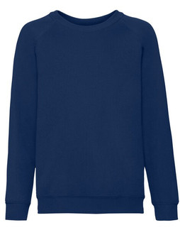 Fruit of the Loom 62-039-0 - Premium Kids Raglan Sweatshirt with Cotton Lycra Rib