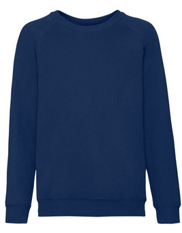 Fruit of the Loom 62-039-0 - Premium Kids Raglan Sweatshirt with Cotton Lycra Rib