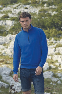 Fruit of the Loom 62-114-0 - Zip Neck Sweat