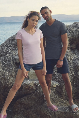 Fruit of the Loom 61-398-0 - Lady-Fit Valueweight V-neck T