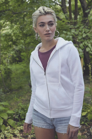 Fruit of the Loom 62-118-0 - Womens Premium Cotton-Blend Hooded Sweat Jacket