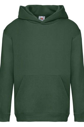 Fruit of the Loom 62-037-0 - Premium Kids Hooded Sweatshirt with Ribbed Cuffs