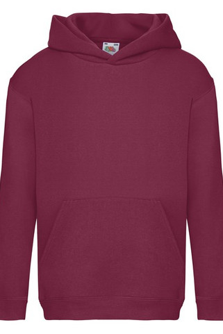 Fruit of the Loom 62-037-0 - Premium Kids Hooded Sweatshirt with Ribbed Cuffs