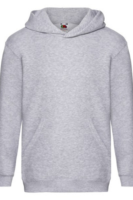Fruit of the Loom 62-037-0 - Premium Kids Hooded Sweatshirt with Ribbed Cuffs
