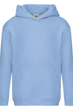 Fruit of the Loom 62-037-0 - Premium Kids Hooded Sweatshirt with Ribbed Cuffs