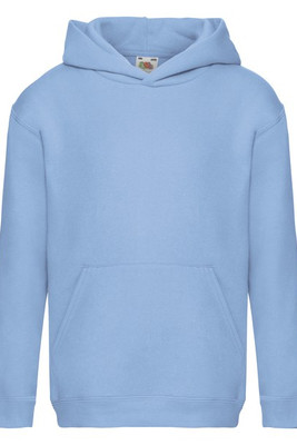 Fruit of the Loom 62-037-0 - Premium Kids Hooded Sweatshirt with Ribbed Cuffs