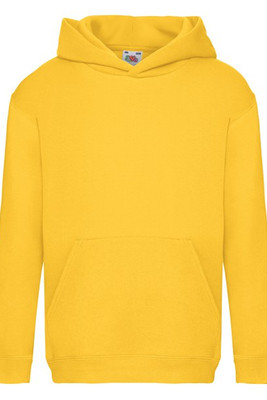 Fruit of the Loom 62-037-0 - Premium Kids Hooded Sweatshirt with Ribbed Cuffs