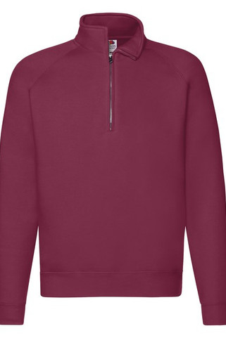 Fruit of the Loom 62-032-0 - Premium Cotton Blend Zip Neck Raglan Sweatshirt