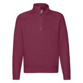 Fruit of the Loom 62-032-0 - Premium Cotton Blend Zip Neck Raglan Sweatshirt