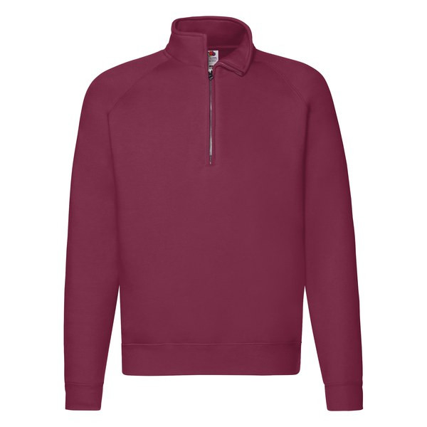 Fruit of the Loom 62-032-0 - Premium Cotton Blend Zip Neck Raglan Sweatshirt