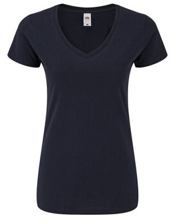 Fruit of the Loom 61-444-0 - Womens Soft Cotton V-Neck Tee with Feminine Fit