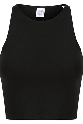 Skinni Fit SK106 - Women's Cotton Blend Racerback Cropped Top