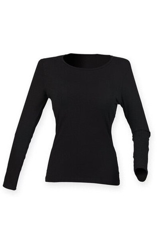 Skinni Fit SK124 - Womens Ultra Soft Long Sleeve Stretch Tee