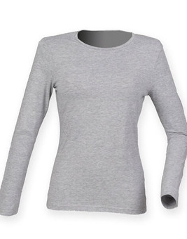 Skinni Fit SK124 - Women's Ultra Soft Long Sleeve Stretch Tee