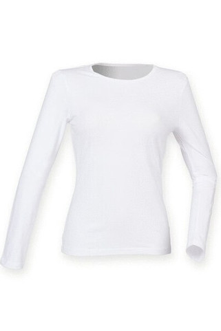 Skinni Fit SK124 - Womens Ultra Soft Long Sleeve Stretch Tee