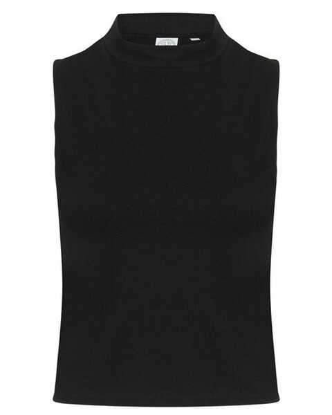 Skinni Fit SK170 - Women's High Neck Cropped Vest with Stretch Fabric