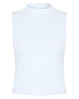 Skinni Fit SK170 - Womens High Neck Cropped Vest with Stretch Fabric