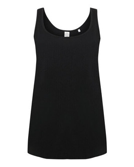 Skinni Fit SK234 - Women's Relaxed Fit Scoop Neck Lounge Vest