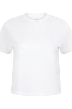 Skinni Fit SK237 - Womens Cropped Boxy T-Shirt with Stretch Neckline