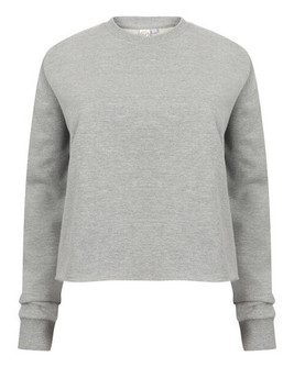 Skinni Fit SK515 - Women's Oversized Cropped Fleece Sweatshirt