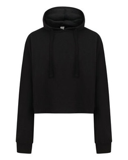 SKINNI FIT SK516 - LADIES CROPPED SLOUNGE HOODIE