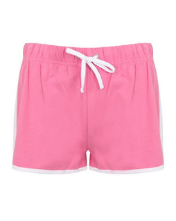 Skinni Fit SK069 - Womens Retro Cotton Shorts with Contrast Binding