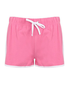 Skinni Fit SK069 - Women's Retro Cotton Shorts with Contrast Binding