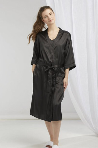 Towel city TC054 - Elegant Kimono Style Satin Bathrobe for Women