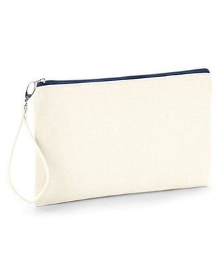 Westford mill W520 - Premium Brushed Cotton Canvas Wristlet Pouch