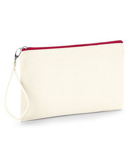 Westford mill W520 - Premium Brushed Cotton Canvas Wristlet Pouch