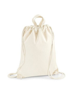 Westford mill W686 - Nautical Striped Cotton Canvas Drawstring Bag