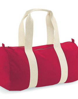 Westford mill W814 - Eco-Friendly Organic Cotton Canvas Barrel Bag