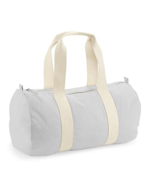 Westford mill W814 - Eco-Friendly Organic Cotton Canvas Barrel Bag
