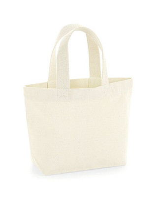 Westford mill W845 - Earthware Organic Cotton Canvas Mini Tote Bag