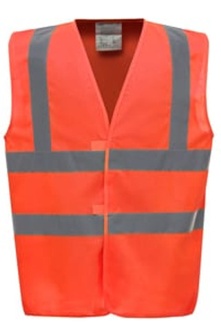Yoko HVW100 - Hi Vis 2 Band + Brace Waistcoat