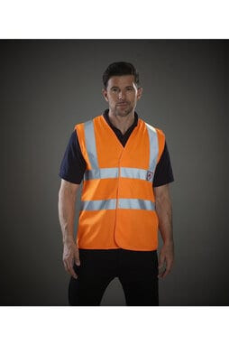 Yoko HVW100 - Hi Vis 2 Band + Brace Waistcoat