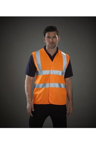 Yoko HVW100 - Hi Vis 2 Band + Brace Waistcoat