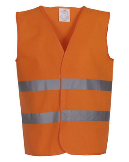 Yoko HVW102 - High-Visibility Safety Vest with Reflective Strips