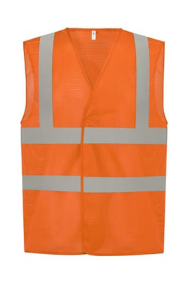Yoko HVW120 - Hi-Vis Open Mesh Waistcoat