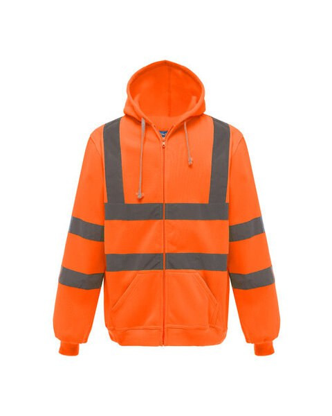 Yoko HVK07 - High Visibility Reflective Safety Zip Hoodie
