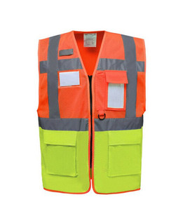 Yoko HVW820 - High-Visibility Executive Mesh Safety Vest with Pockets