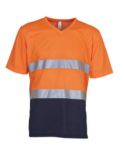 Yoko HVJ910 - High Visibility Quick Dry V-Neck Safety T-Shirt