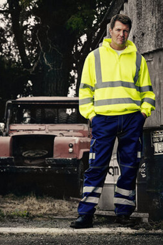 Yoko HVK06 - Hi Vis 1/4 Zip Sweat Shirt